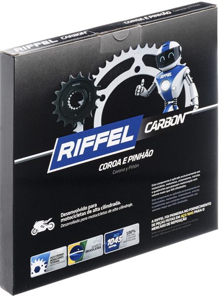 Semi Kit Riffel Carbon -desenvolvido para motos de alta cilindrada