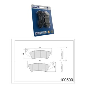 Pastilha de Freio Dianteira – 100500 – BIZ 125 / 125i ES - KS - EX