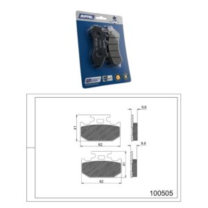 Pastilha de Freio Dianteira – 100505 – YZF-R15