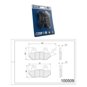 Pastilha de Freio Dianteira – S/ ABS – 100509 – CB 300R / REPSOL / EDIÇÃO ESPECIAL