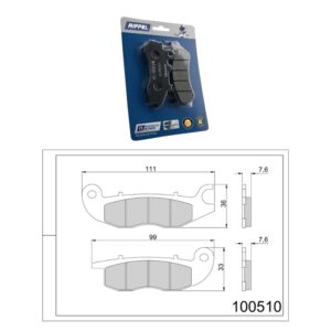 Pastilha de Freio Dianteira – 100510 – CG 150 [CARGO / FAN / START / JON / SPORT / TITAN] - [ESI/ / ESD / ESD / /KS / ES / EX]