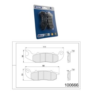Pastilha de Freio Dianteira – C/ ABS – 100666 – CB 300F TWISTER