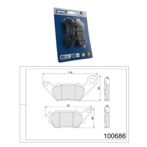 Pastilha de Freio Traseira – 100686 – MT-03 321 / ABS